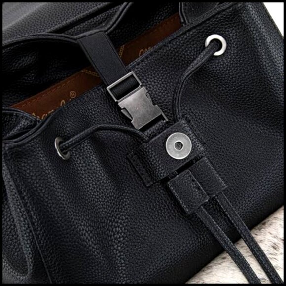 Western Hair-On Cowhide Backpack Purse, Large Capacity Laptop Bag main image 4